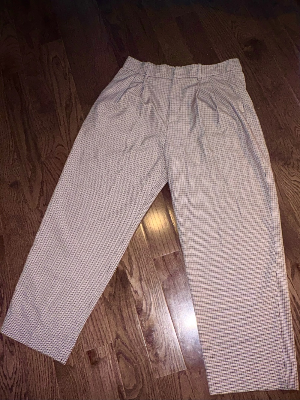 Classic Plaid Dress Pants - Beige Check